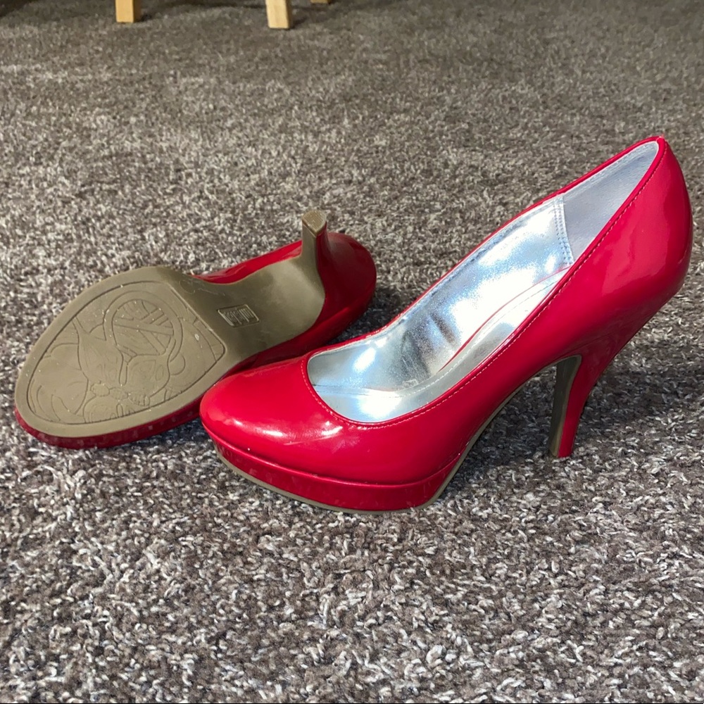 Red Unlisted Heels